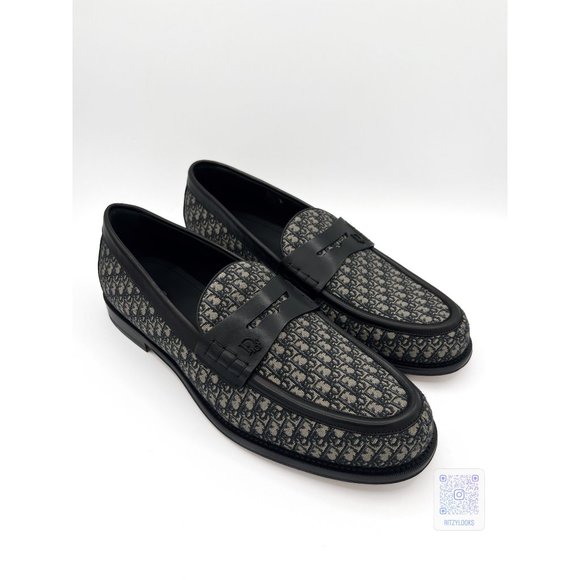 Dior Other - DIOR Granville Loafer Beige and Black Dior Oblique Jacquard
